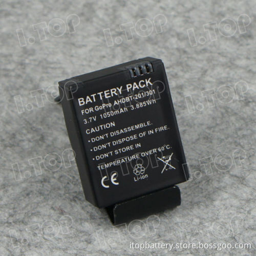 1050mAh China Digital Camera Battery for Gopro Hero 3 AHDBT-201 AHDBT-301